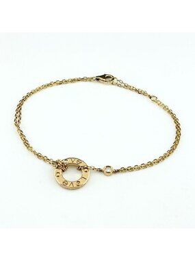 Cartier Love Circle Bracelet YG Yellow Gold 2 Row 750 Diamond